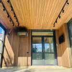 Thermowood cephe saçak ve kaplama detayı