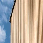 Thermowood cephe kaplama giriş detayı